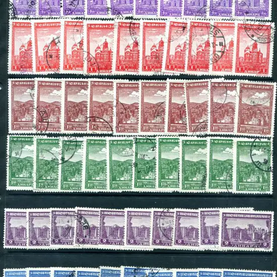 Germany-Occupation of Serbia 1942/43 duplicated ...
