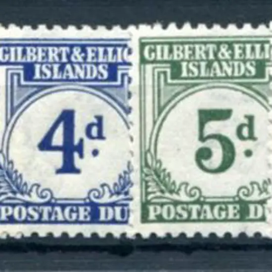 Gilbert & Ellice Is 1940 Postage Dues set of 8 to ...