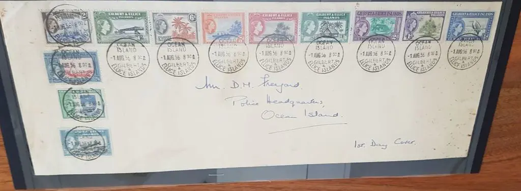 Gilbert & Ellice Is 1956 (1st Aug) QEII Pictorial ... Image 1++