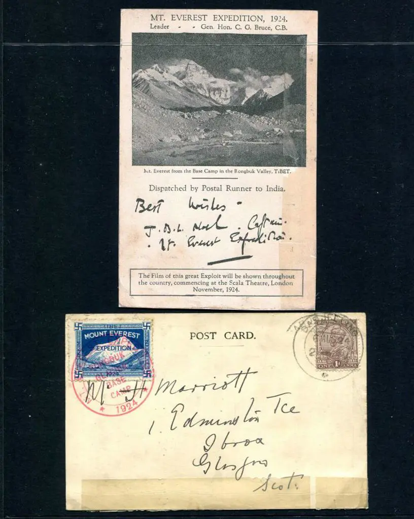 India 1924 (6th Aug) Mount Everest Expedition led ... Image 1++