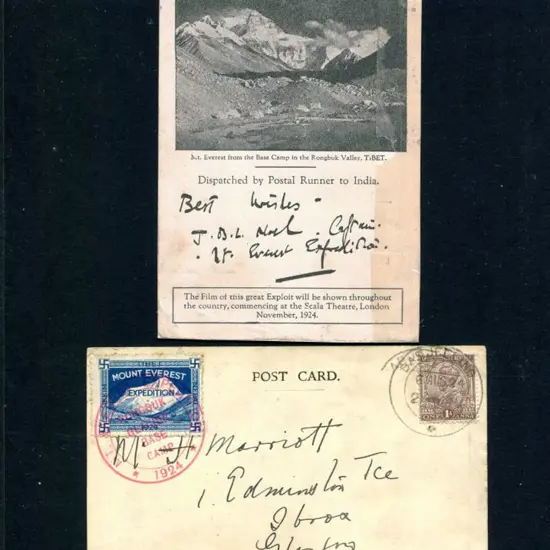 India 1924 (6th Aug) Mount Everest Expedition led ...