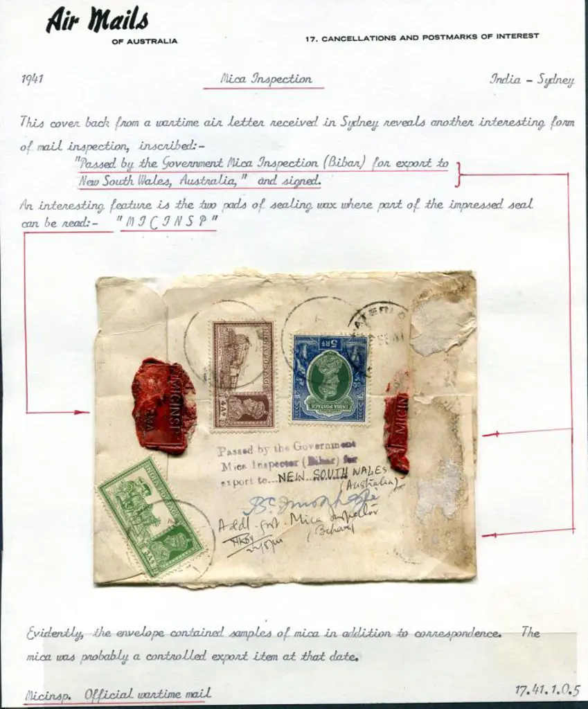 India 1941 (Sept) Cover from India to Sydney ... Image 1++