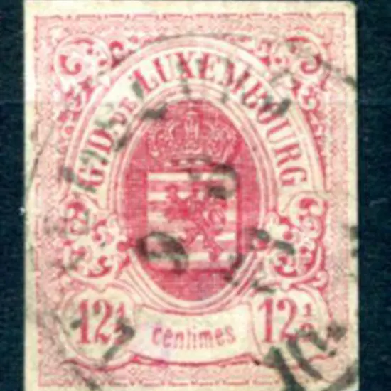 Luxembourg 1859/63 12½c imperf with four clear ...