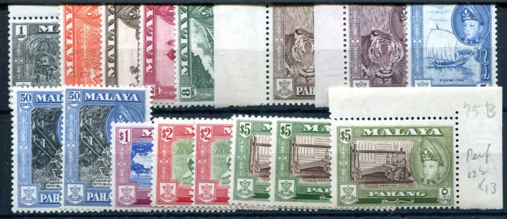 Malaya - Pahang 1957/62 Pictorials incl 50c, $2 & ... Image 1++