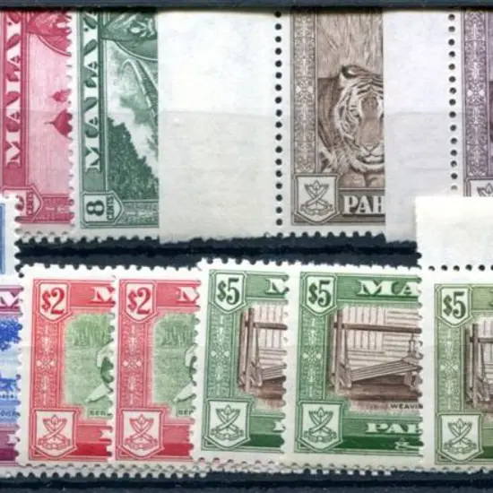 Malaya - Pahang 1957/62 Pictorials incl 50c, $2 & ...