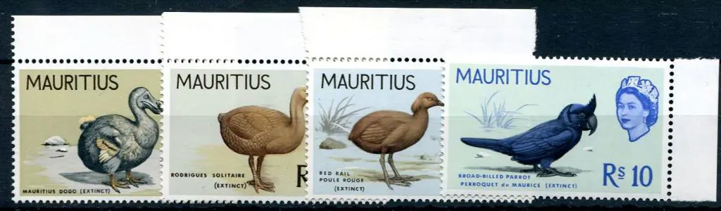 Mauritius 1965 1r-10r Birds. Fresh MUH & all with ... Image 1++