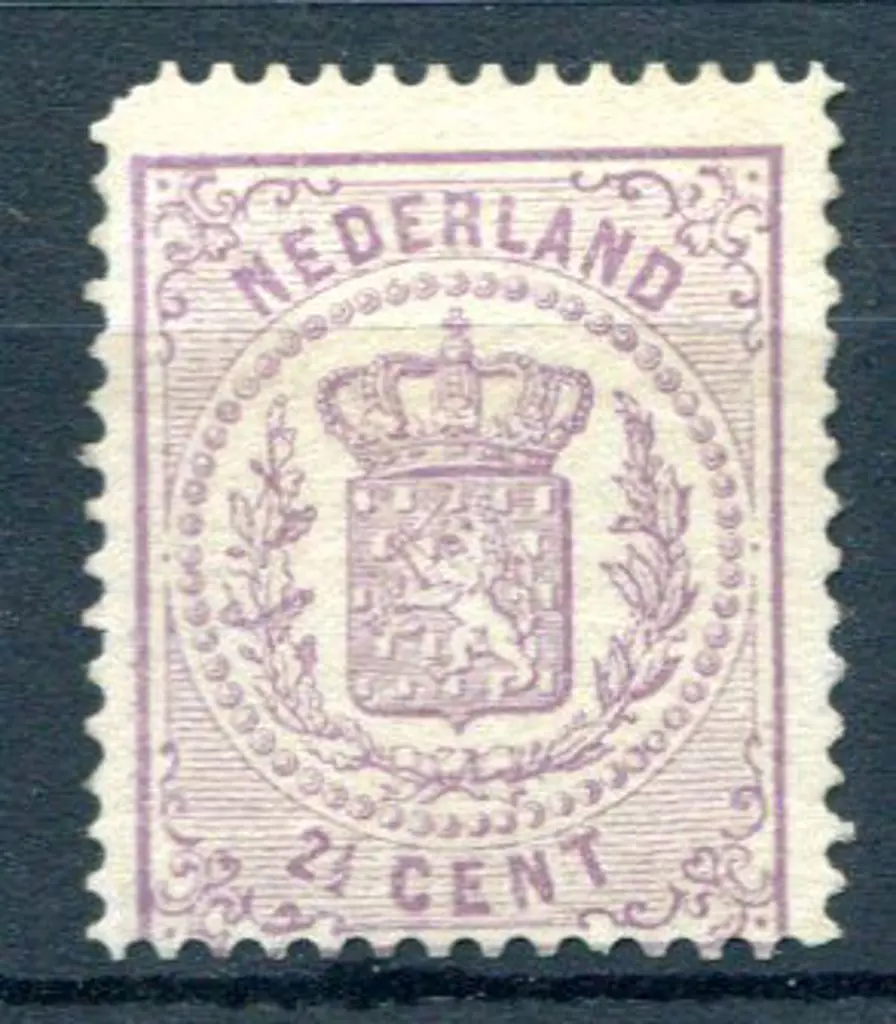 Netherlands 1869 2½¢ mauve. MUH but with top left ... Image 1++