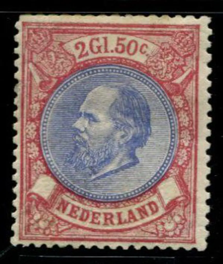 Netherlands 1872 5¢ to 2g50 King William III with ... Image 1++