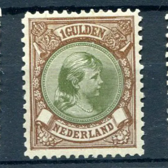 Netherlands 1891 50¢, 1g & 2g50 Queen Wilhelmina ...