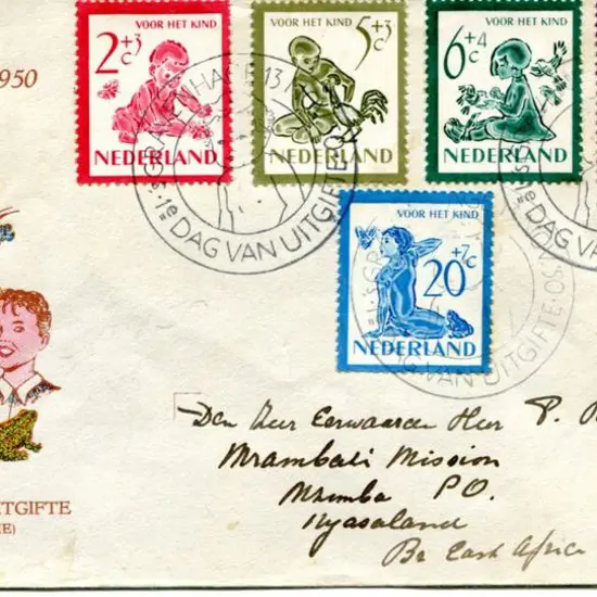Netherlands 1950 Child Welfare set on official ...