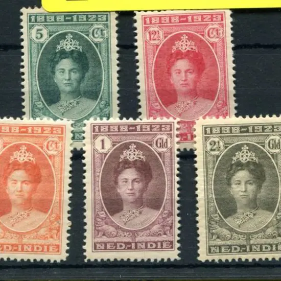 Netherlands Indies 1923 Queen's Silver Jubilee set ...