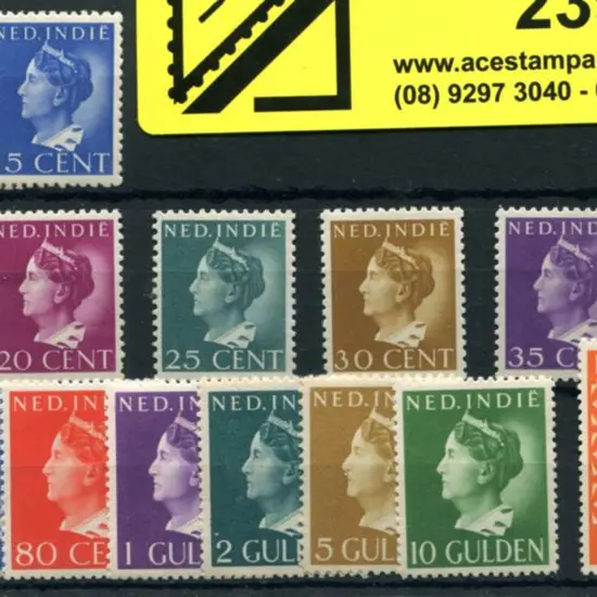 Netherlands Indies 1941 Queen Wilhelmina complete ...