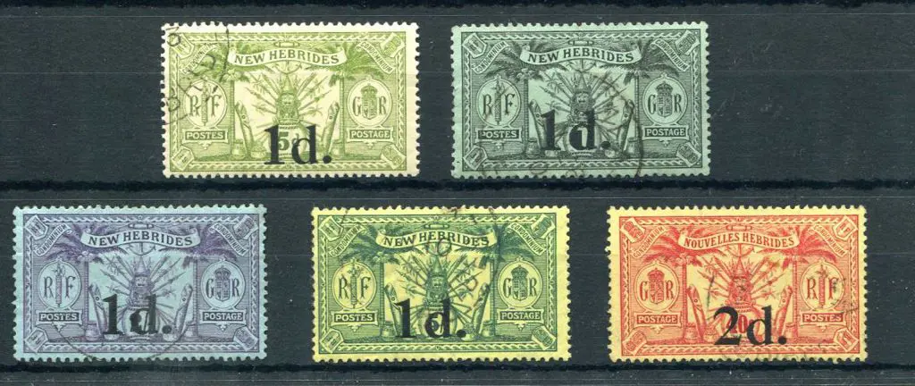 New Hebrides - English 1920/21 Weapons & Idols ... Image 1++