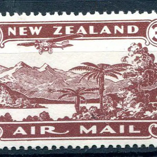 New Zealand 1931/35 3d Airmail, perf. 14x15. Fine ...