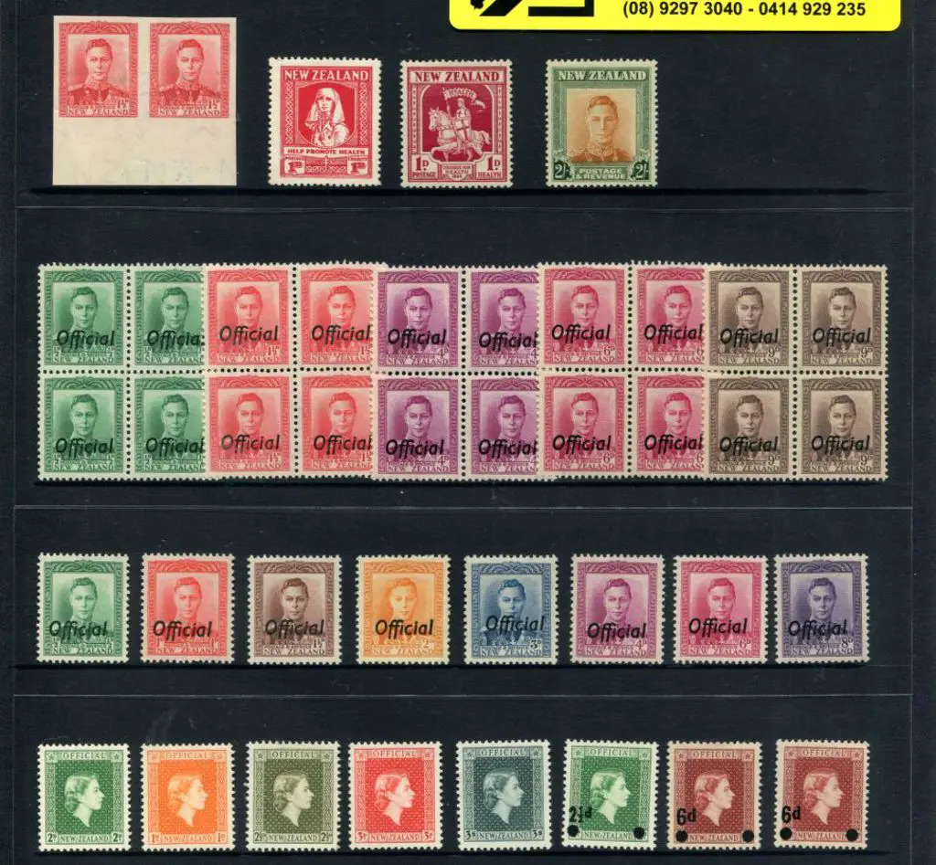 New Zealand 1941 KGVI 1½d scarlet marginal imperf ... Image 1++