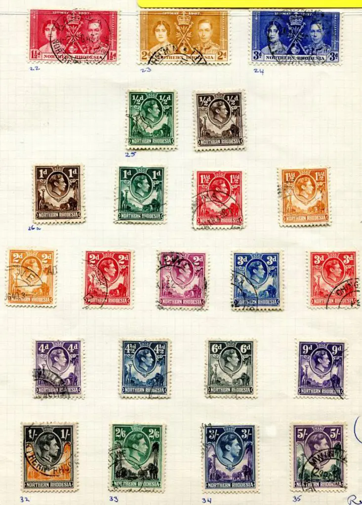 Northern Rhodesia 1937 Coronation (3) & KGVI ... Image 1++