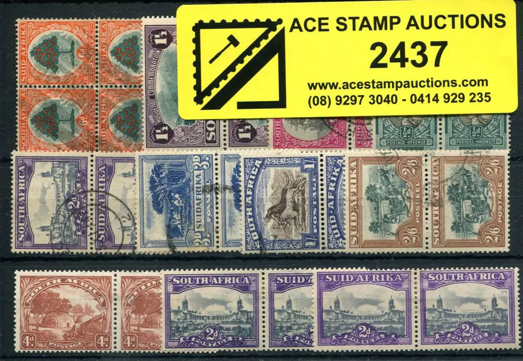 South Africa 1930/52 bilingual multiples incl MLH ... Image 1++