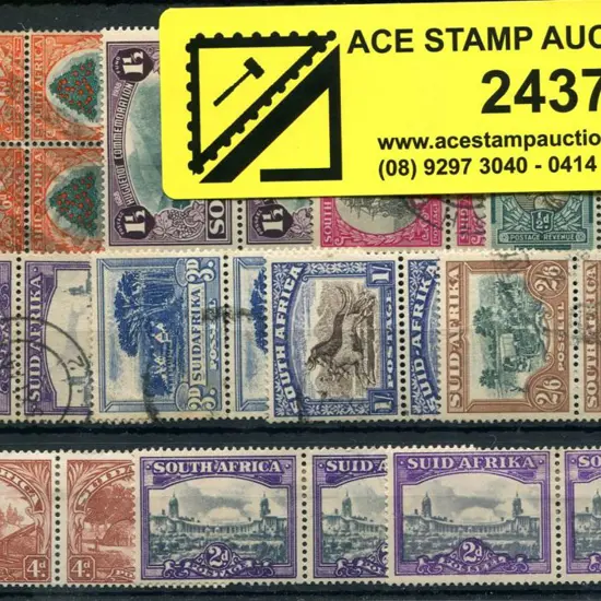 South Africa 1930/52 bilingual multiples incl MLH ...