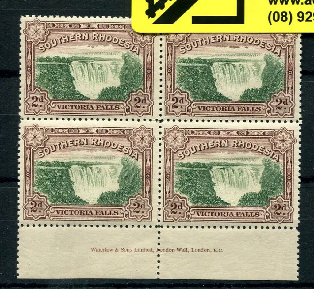 Southern Rhodesia 1932 2d Victoria Falls Waterlow ... Image 1++