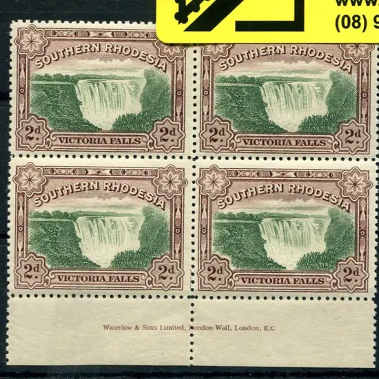 Southern Rhodesia 1932 2d Victoria Falls Waterlow ...