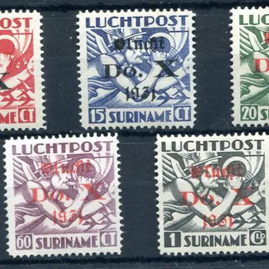 Suriname 1931 Airmails with "Do. X 1931" Dornier ...