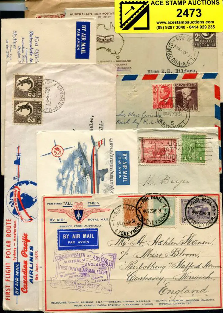 1931-1968 outgoing Australian flights incl 1931 ... Image 1++