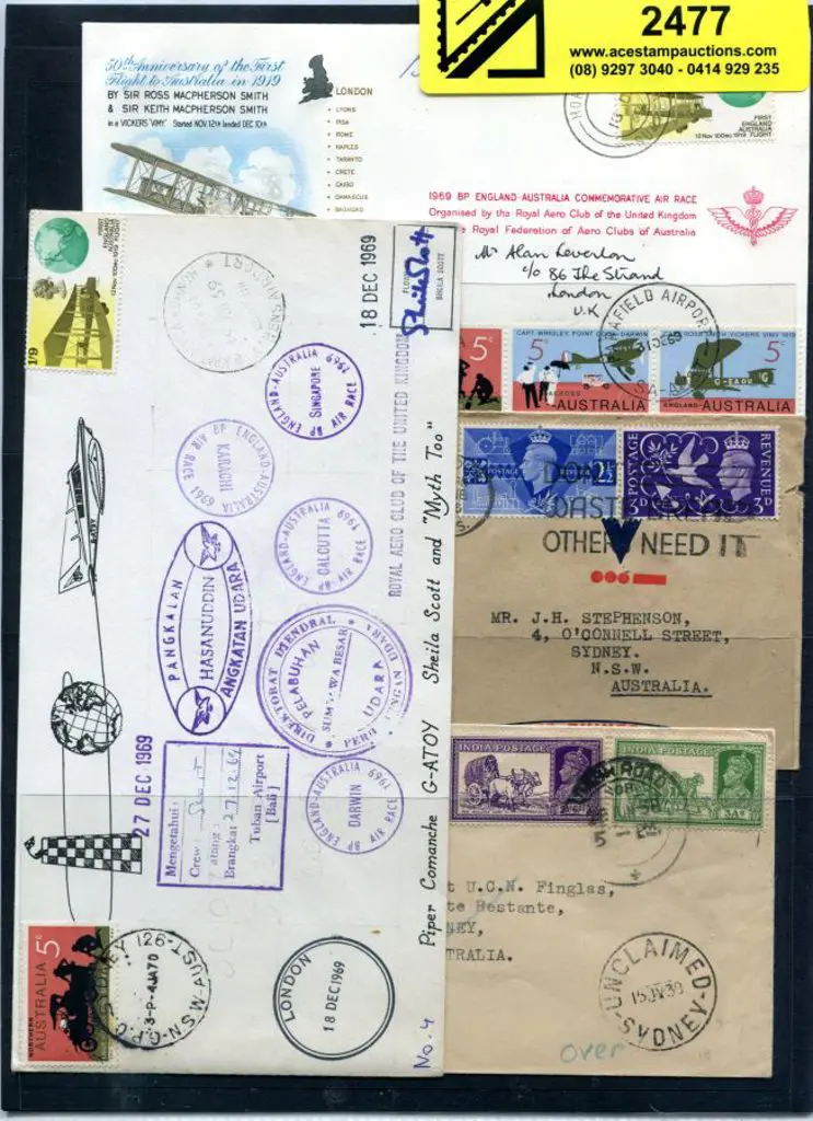 1937-1969 in bound airmail covers comprising GB ... Image 1++