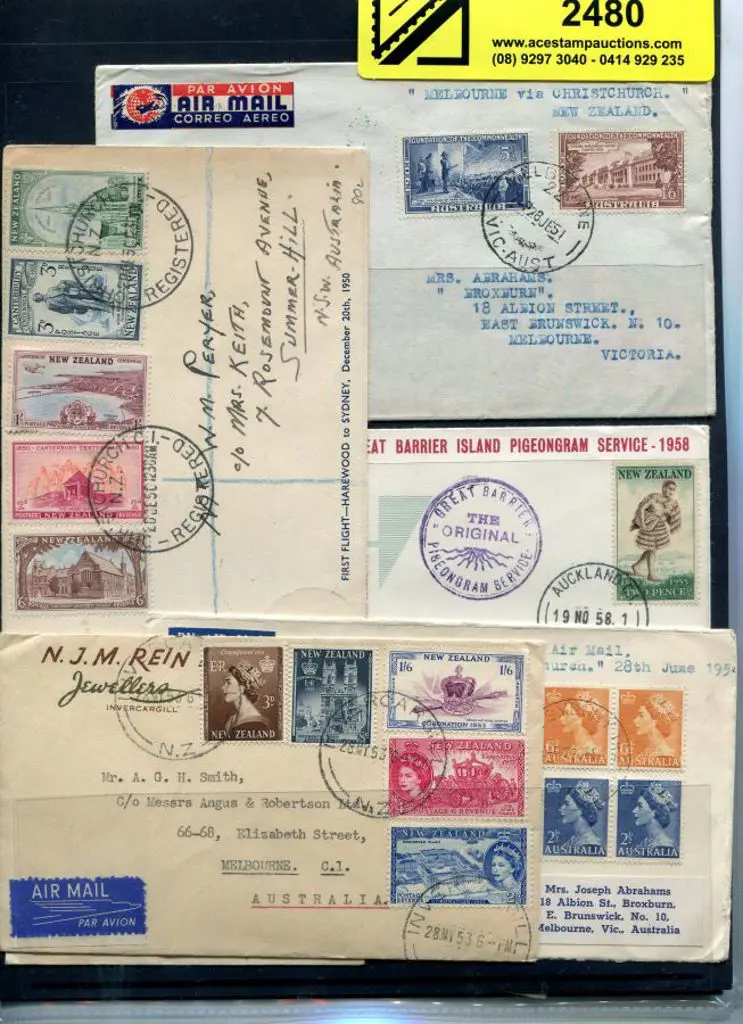 1950-1961 group of Australia to NZ & NZ to ... Image 1++
