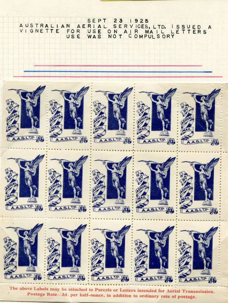 1925 "Angel" vignette sheet of 15. Appears MUH but ... Image 1++