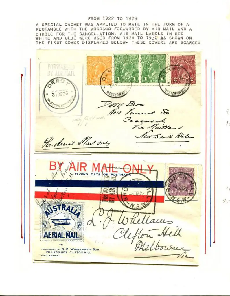 1926 (Mar) & 1927 cover Derby to Cessnock & Broken ... Image 1++
