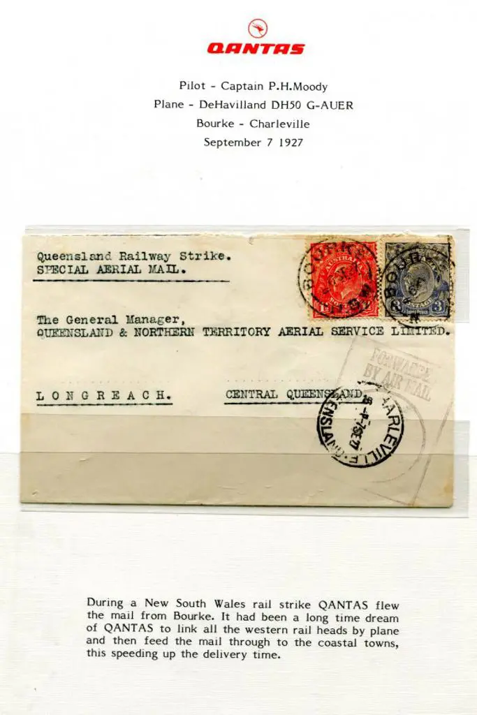 1927 (6th Sep) Bourke to Longreach flown by Qantas ... Image 1++