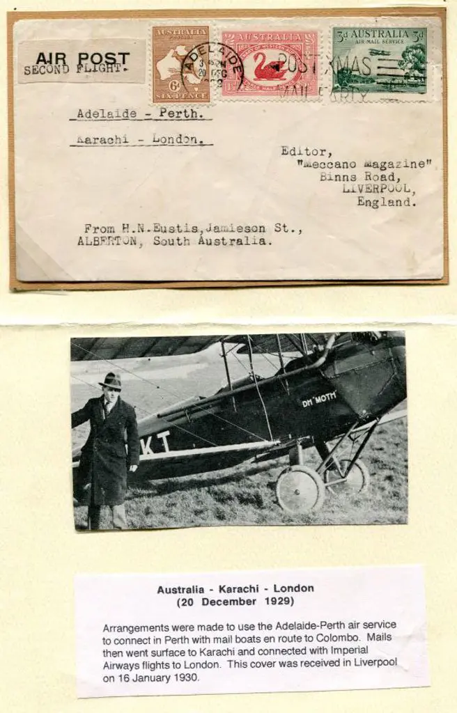 1929 (20th Dec) Second Flight Adelaide to London ... Image 1++
