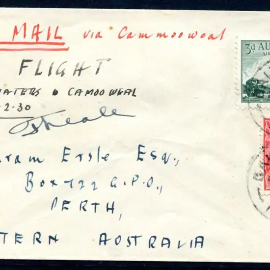 1930 (19th Feb) Daly Waters to Camooweal flight ...