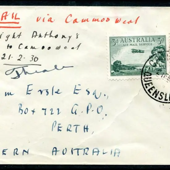 1930 (19th Feb) Anthonys Lagoon to Camooweal ...