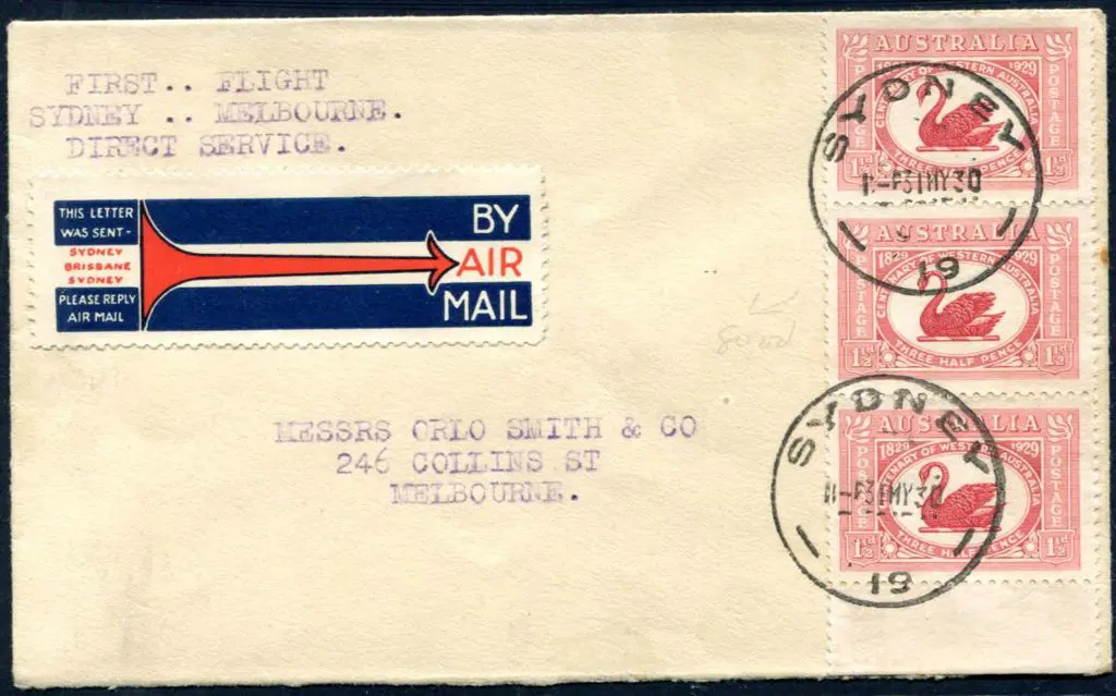 1930 (1st June) Sydney to Melbourne direct service ... Image 1++