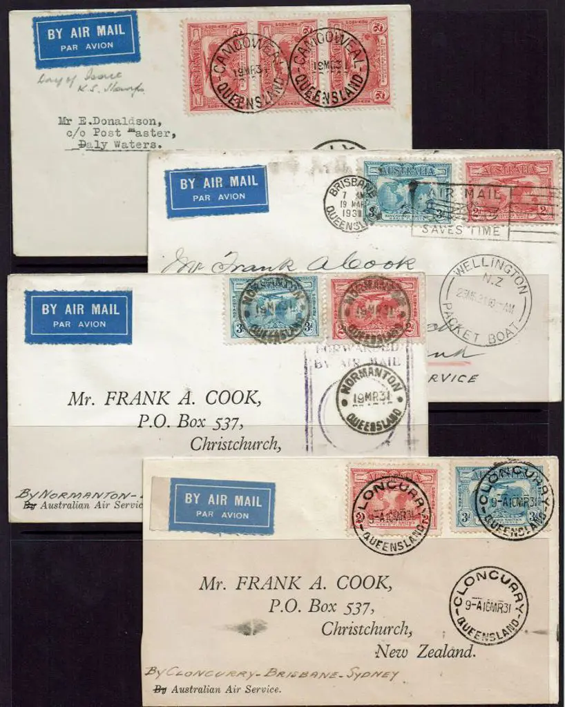 1931 (19th Mar) Camooweal to Daly Waters flown & ... Image 1++