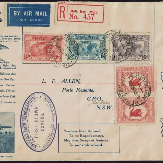 1931 (19th Mar) Melbourne to Sydney A.N.A. ...