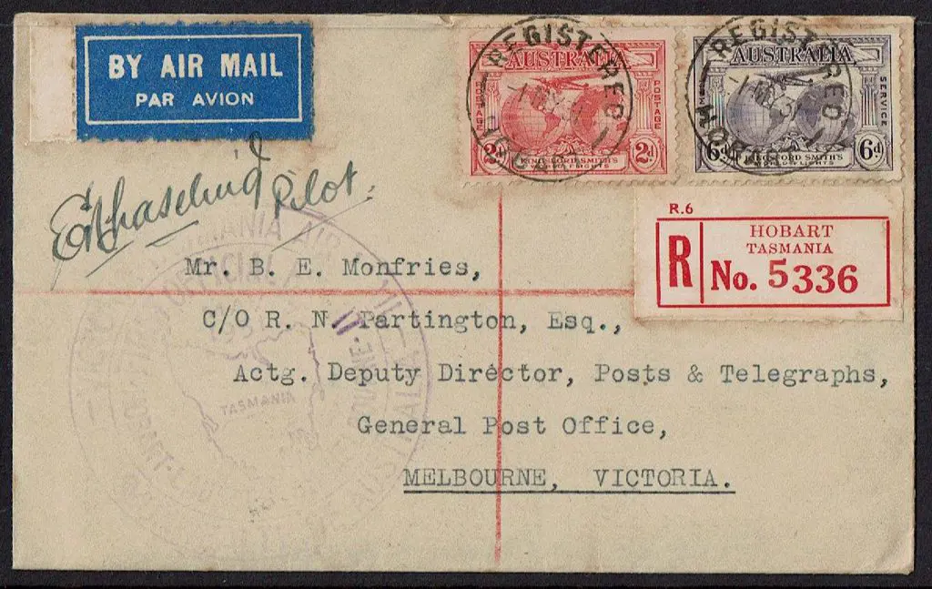 1931 (1st-2nd May) Hobart to Melbourne A.N.A. ... Image 1++