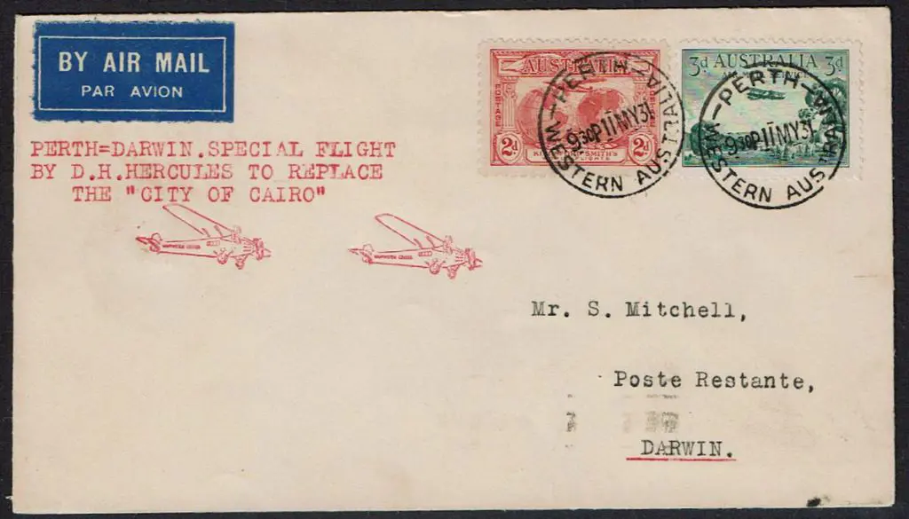 1931 (15th May) Perth to Darwin by DH66 Hercules ... Image 1++