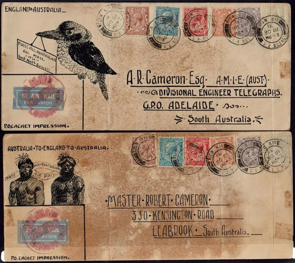 1931 (19th Dec) Two beautifully hand illustrated ... Image 1++