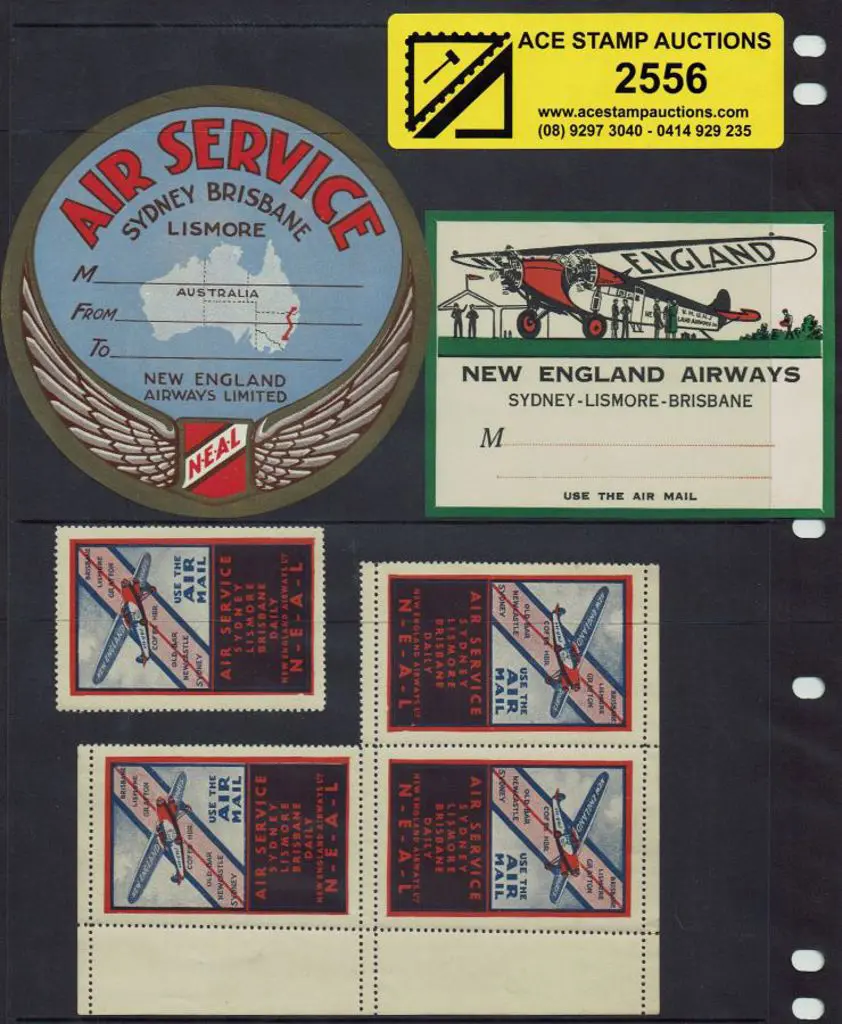 1931 New England Airways (NEAL) vignettes part ... Image 1++