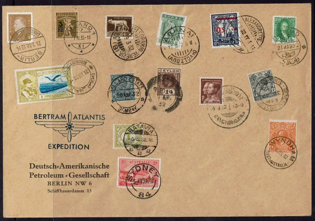 1932 (2nd Jan) Germany to Australia "Bertram ... Image 1++