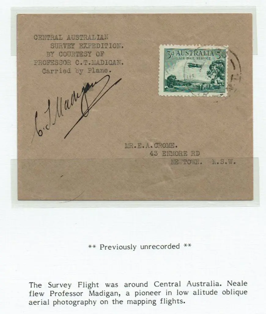 1932 (11th Nov) Alice Springs to Newtown (NSW) ... Image 1++
