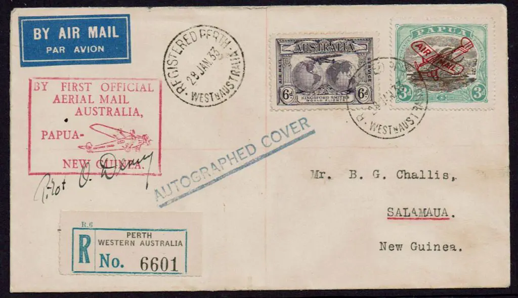 1933 (4th-10th Feb) Sydney to Salamaua Perth ... Image 1++