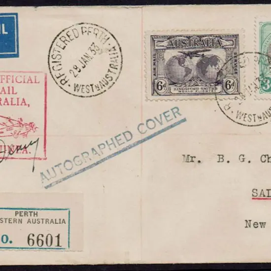 1933 (4th-10th Feb) Sydney to Salamaua Perth ...