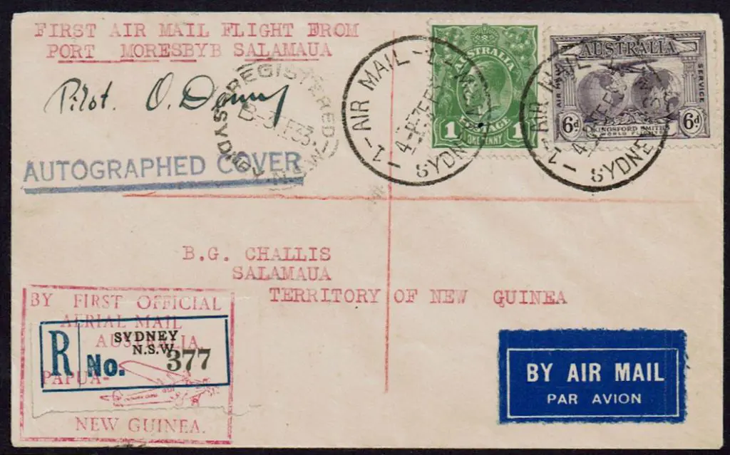 1933 (4th-10th Feb) Sydney to Salamaua Sydney ... Image 1++