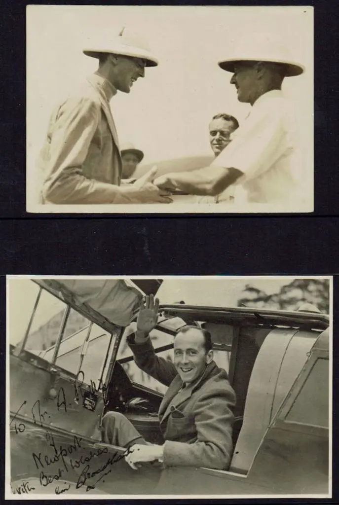 1933 Harry Broadbent b&w photo postcard signed by ... Image 1++