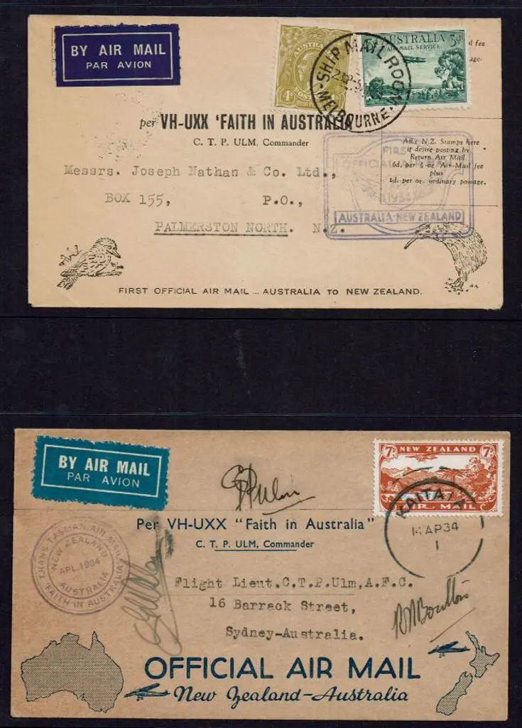 1934 (10th-14th Apr) Trans-Tasman "Faith in ... Image 1++