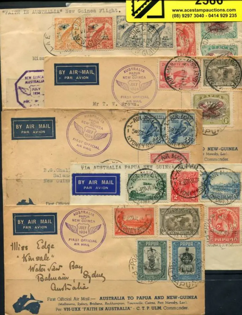 1934 (July) Australia to New Guinea, New Guinea to ... Image 1++