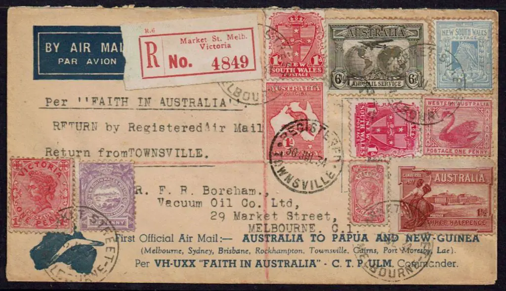 1934 (30th July) Melbourne to Townsville & return ... Image 1++